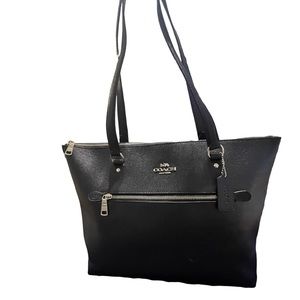 Coach black tote purse